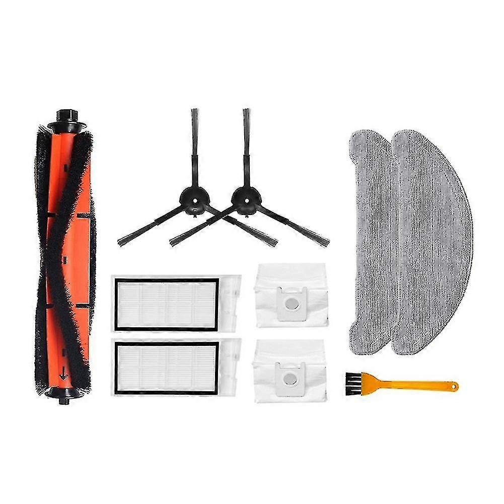 10pcs For Roidmi Eve Plus Filter Main Side Brush Dust Bag Mop Cloth
