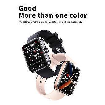 Glucose Horloge Temperatuur Ecg + ppg Hrv Monitor Waterdicht zwart