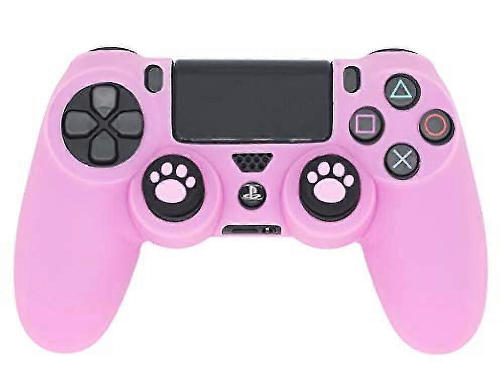 PS4 Controller Skin,  Anti-Slip Grip Silicone Cover Protector Case Compatible with PS4 Slim/PS4 Pro Wireless/Wired Gamepad Controller with 2 Cat Paw T