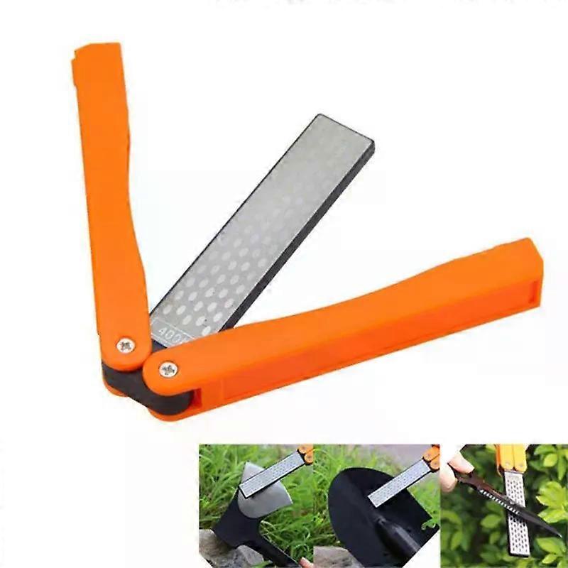 New Double Sided Folded Pocket Sharpener Diamond Knife Sharpening Stone Kitchen Tool Fan Shape Stone Kitchen Ceramic Sharpening