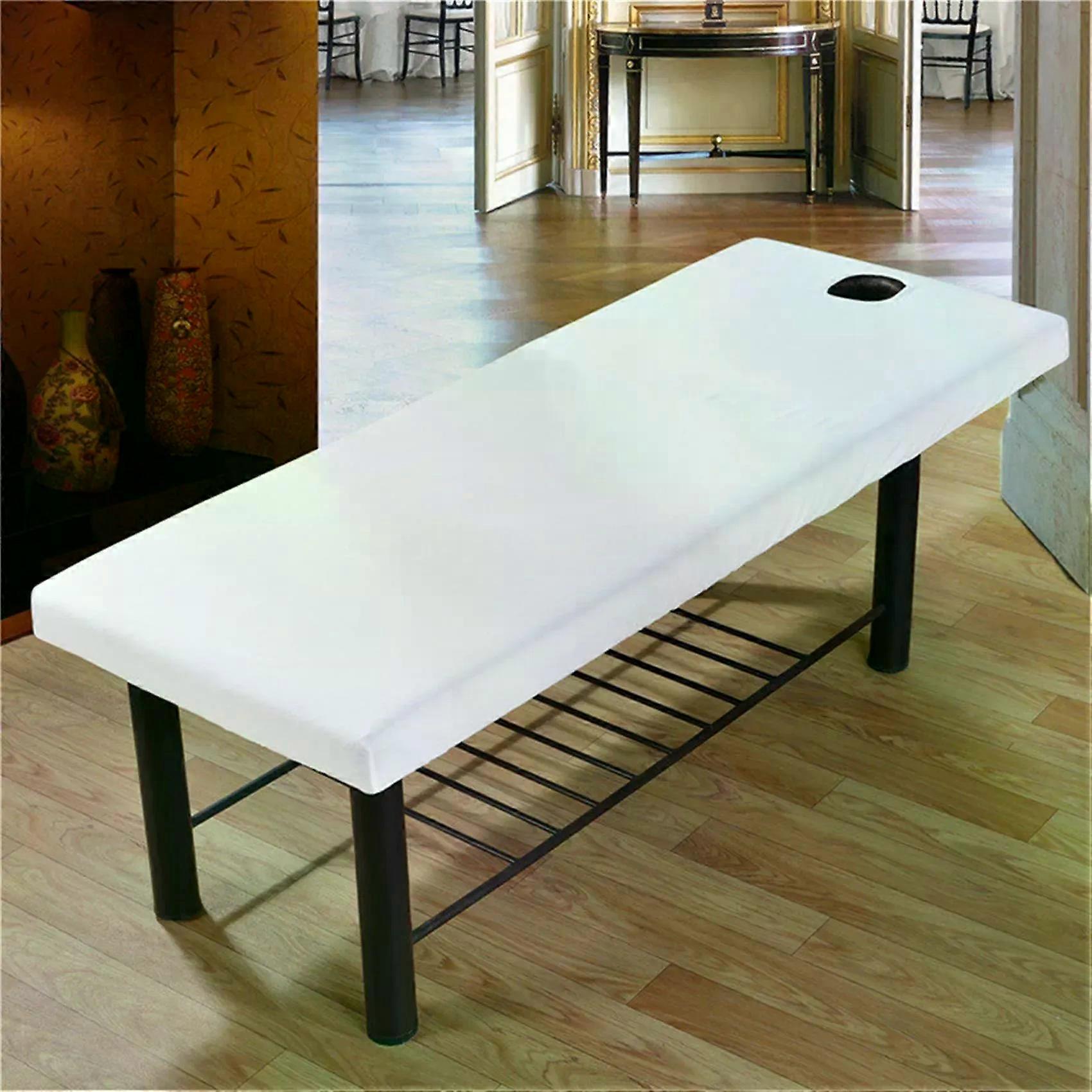 שולחן עיסוי מיטה מצויד סדין מוברש צבע טהור כיסוי מיטת יופי סלון יופי גומייה עיסוי ספא כיסוי טיפולי אוניברסלי