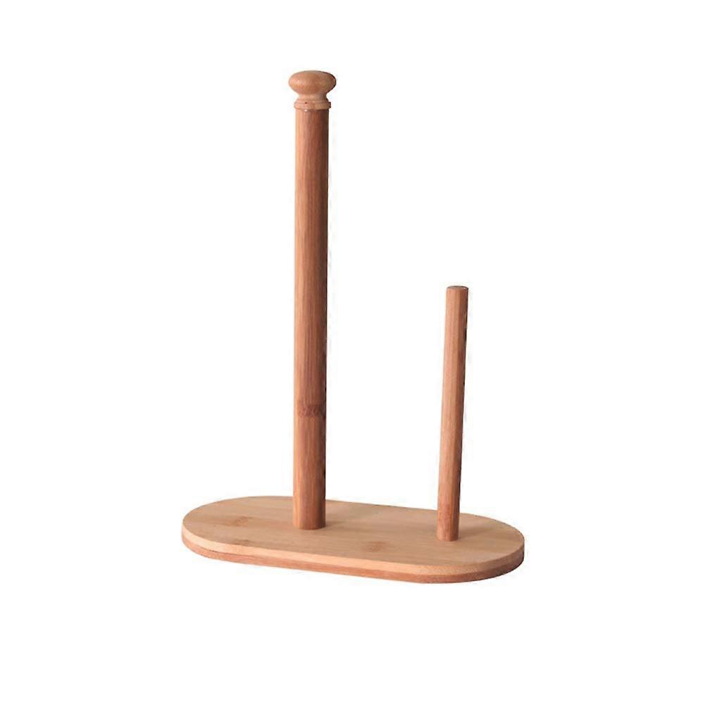 Vertical Bamboo Paper Towel Dispenser for Cabinet or Table Use