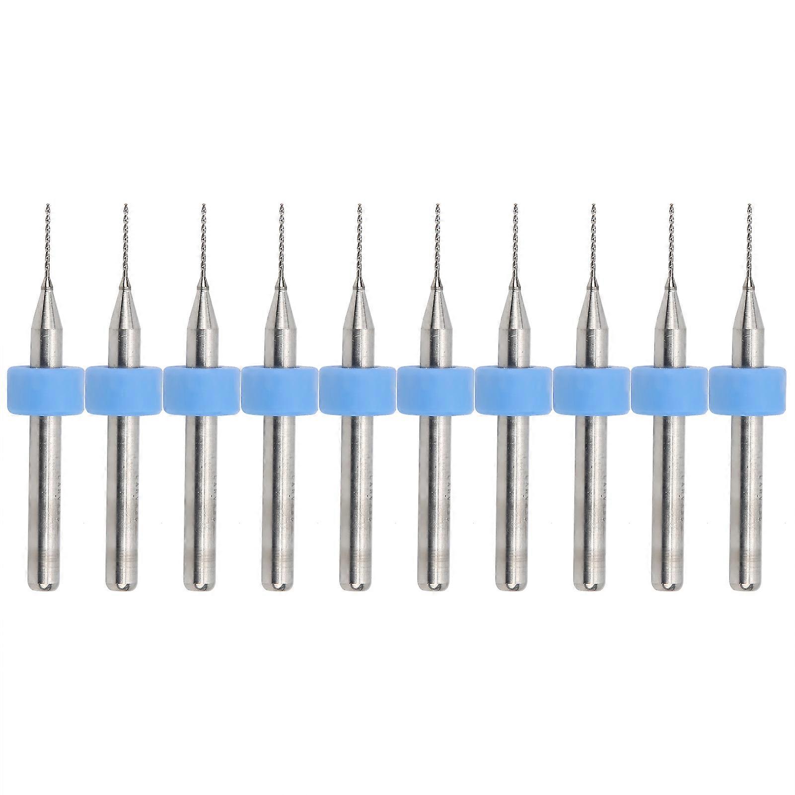 10pcs 0.5mm Micro Tungsten Carbide Drill Bits for PCB and 3D Printer Nozzle Cleaning, Precision Mini Drill Set