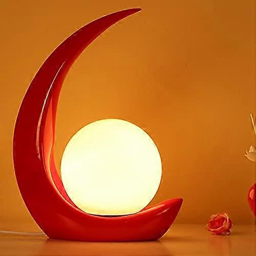 Modern crescent bedside lamp for bedroom dorm use