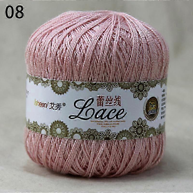 אופנה יוקרה 50 גרם / כדור דק 2 רובדי DIY צבעוני חוט תחרה דק חוט סריגה חוט 1 חוט כותנה חוט סריגה יד תפירה מאשין