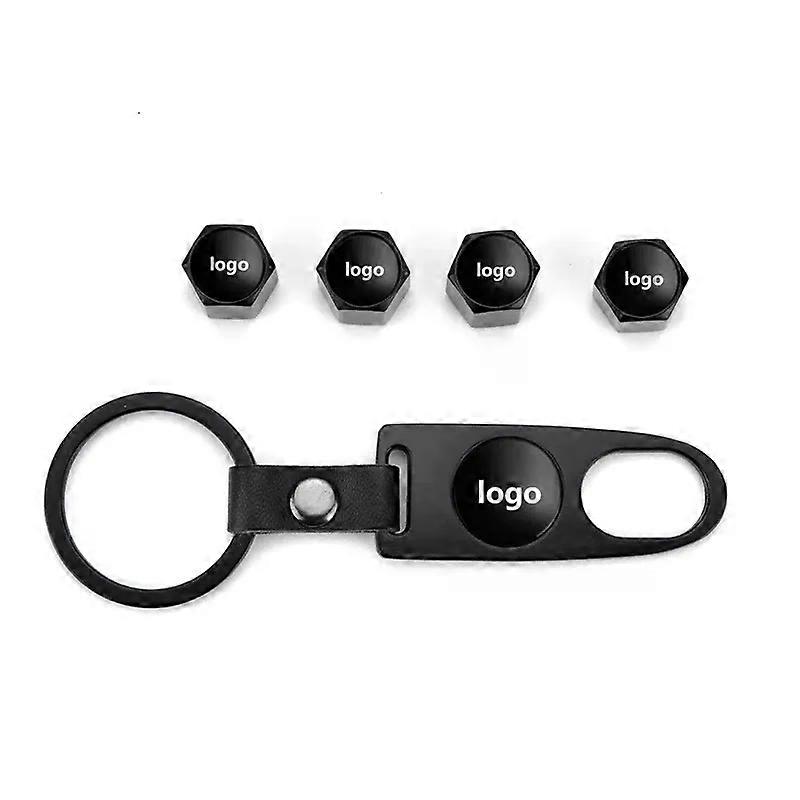 4pcs Auto Car Tire Valve Stem Caps Aluminum Theftproof Valve Caps Car Wheel Tires Valves Tyre Stem Air Caps for Black MAXP