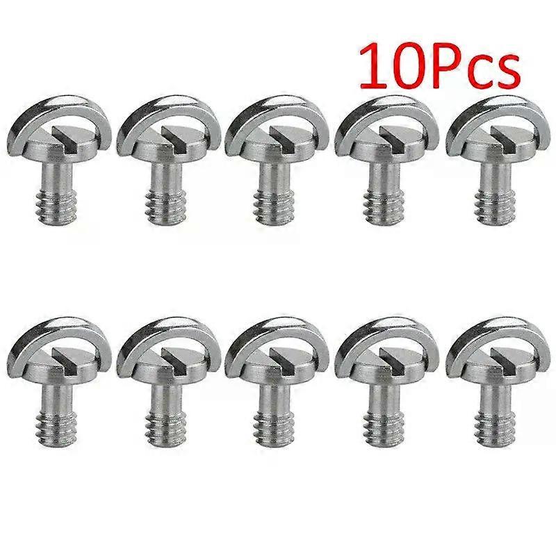 1/4 D-Ring Screws For DSLR Camera Tripod Monopod Quick Release Plate Folding D-Ring Adapter Bolt Camera Cage Rig Fixing Screws