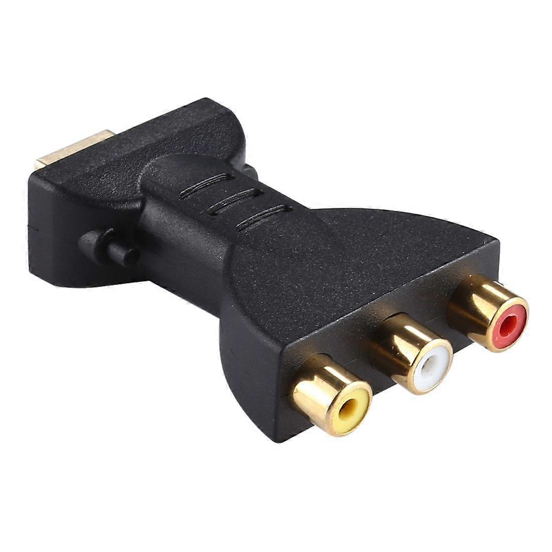 Gold-plated HDMI Male to 3 RCA Video Audio Adapter AV Component Converter for DVD Projector HDMI