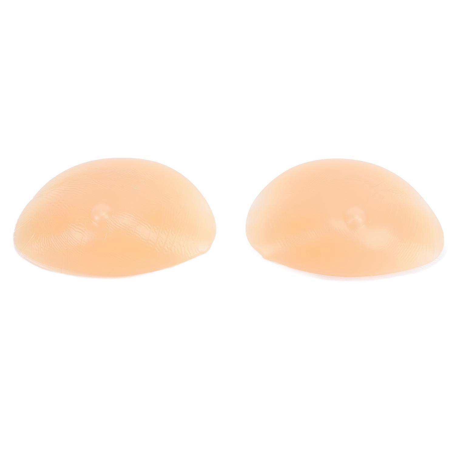 1 Pair Silicone Bra Inserts with Massage Particles Breathable Reusable Invisible Skin Like Feeling S