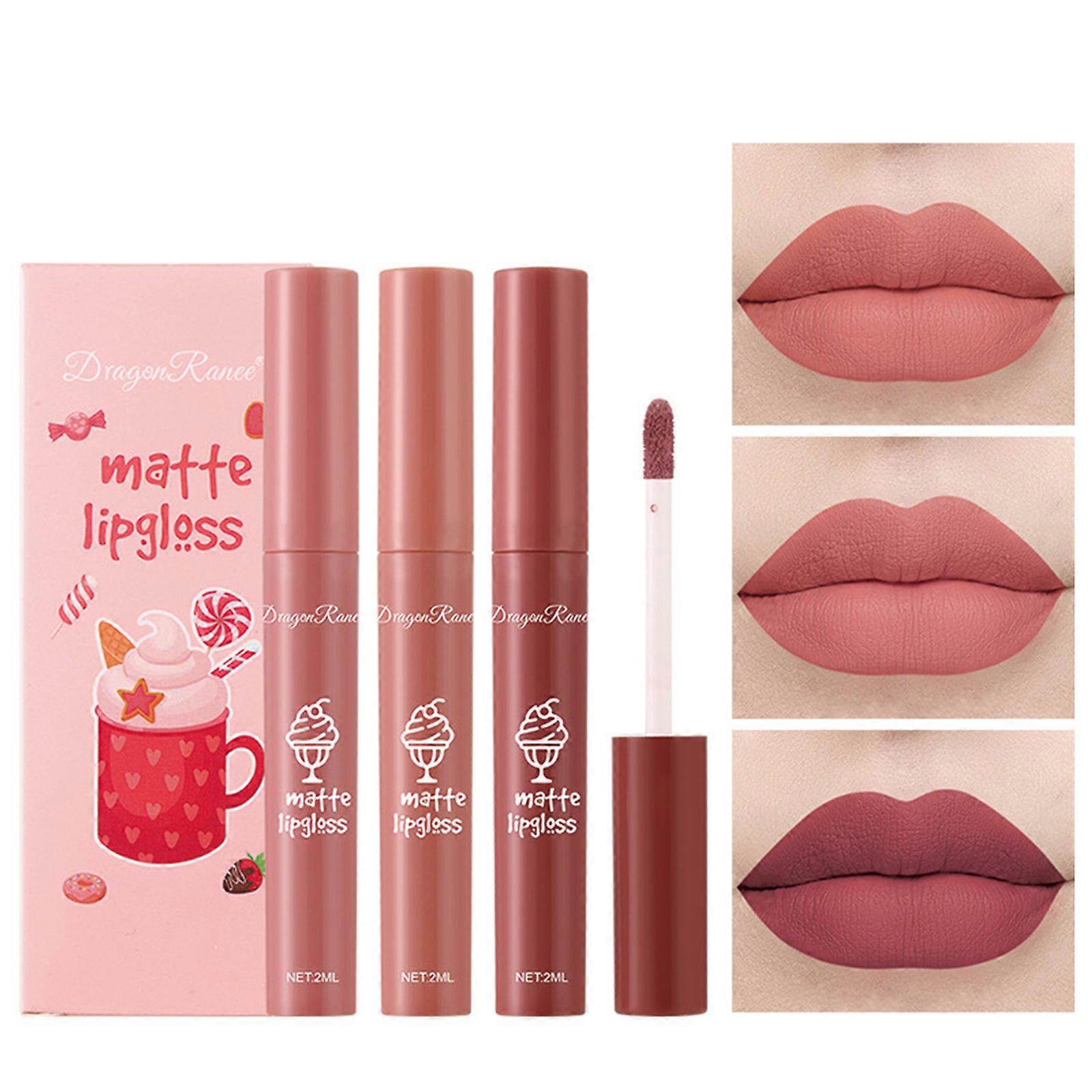 Set Matte Lip Gloss Lipstick