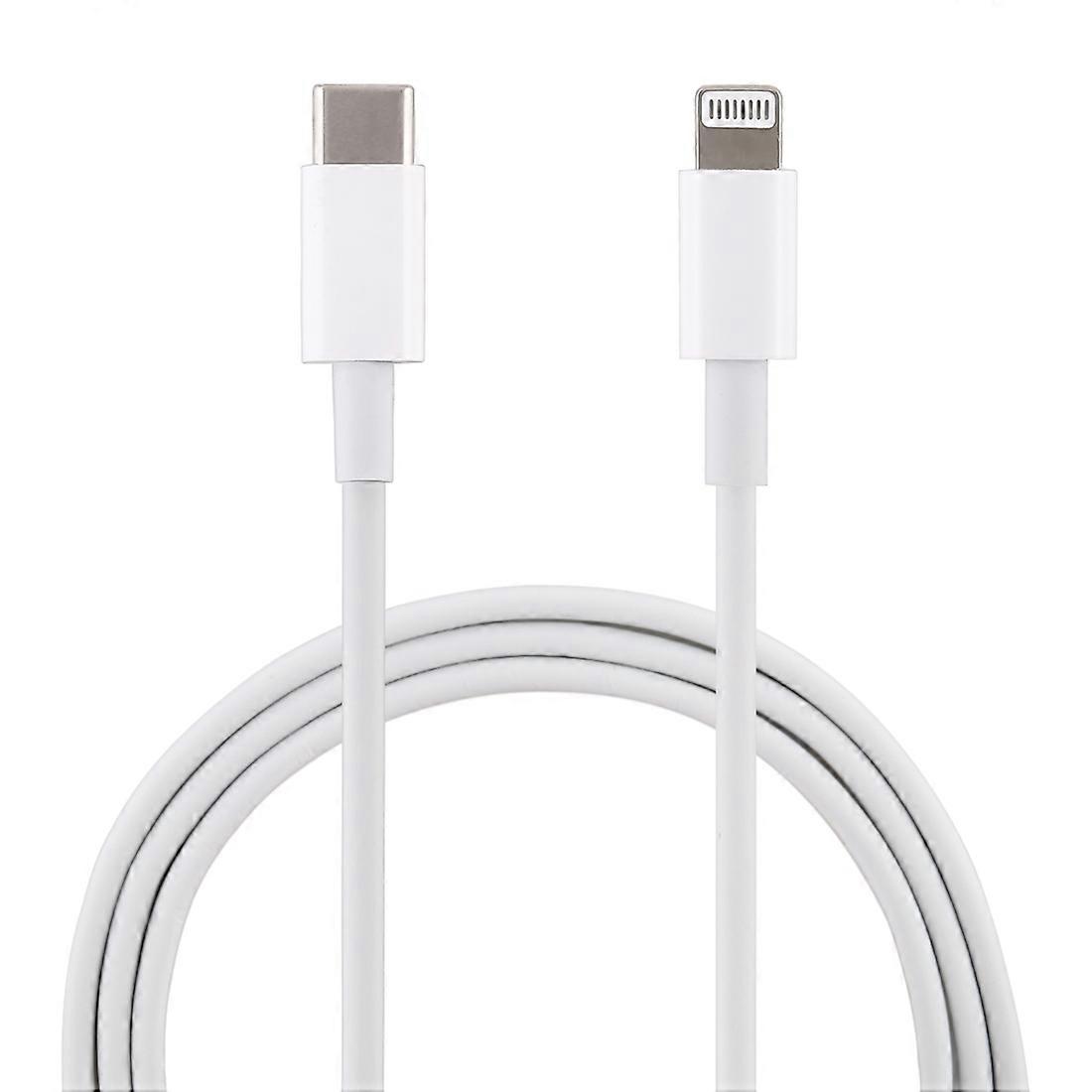 12W 5V/2A USB-C / Type-C to 8 Pin PD Fast Charging Cable for iPhone, iPad, Cable Length: 1m