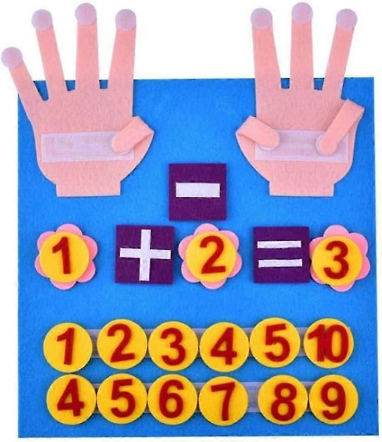 子供の知的玩具フェルトウール材料カウントナンバー子供のための教育玩具幼稚園教育早期教育ランダムスタイル