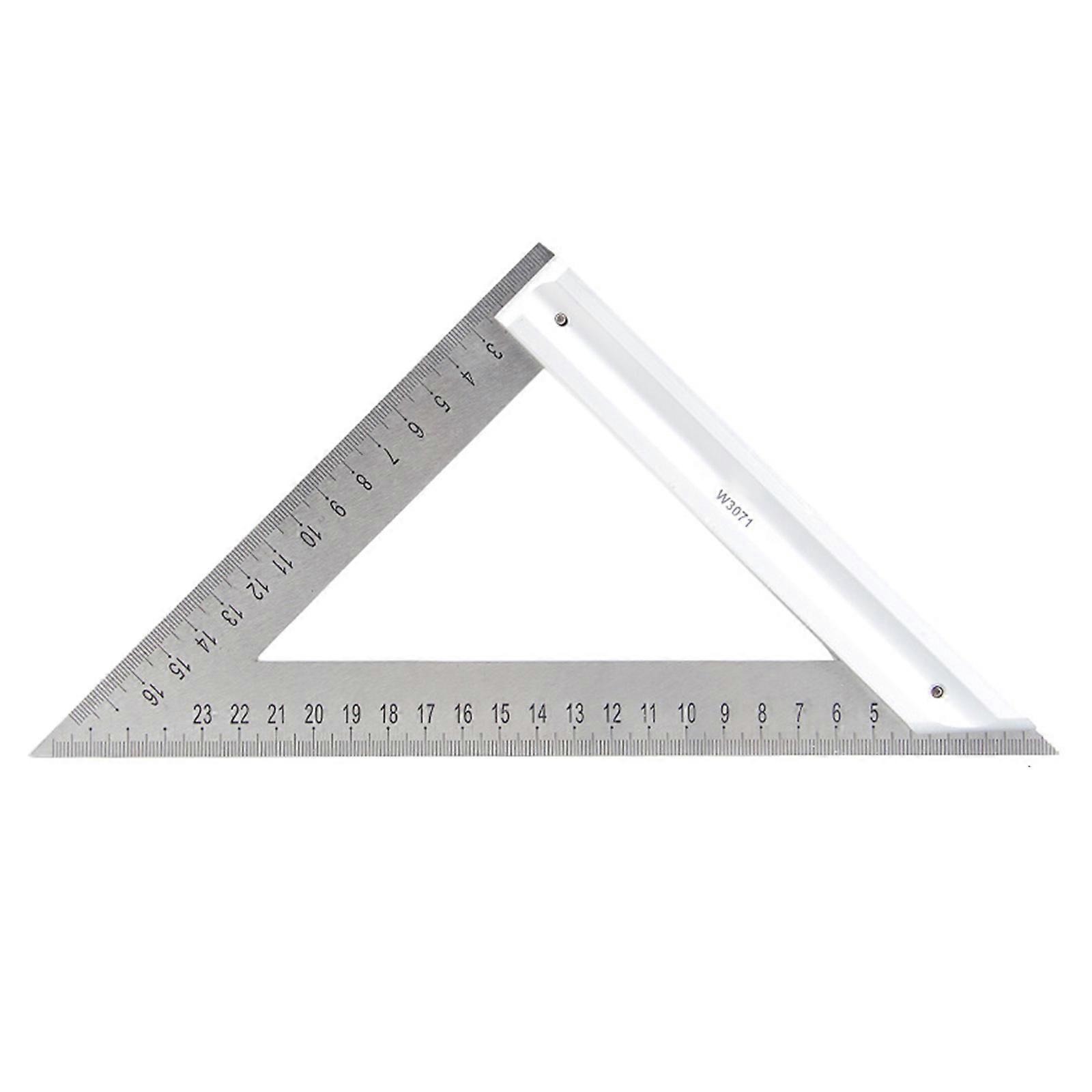 Triangle Ruler Aluminum-Alloy Ruler Square Ruler Measuring Woodworking Speed Square Triangle Angle Protractor Measuring