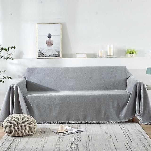 Solid Color Chenille Sofa Towel Four Seasons Universal All -Inclusive Anti -Cat Scratch Sofa Cover Living Room Sofa Cover Dust