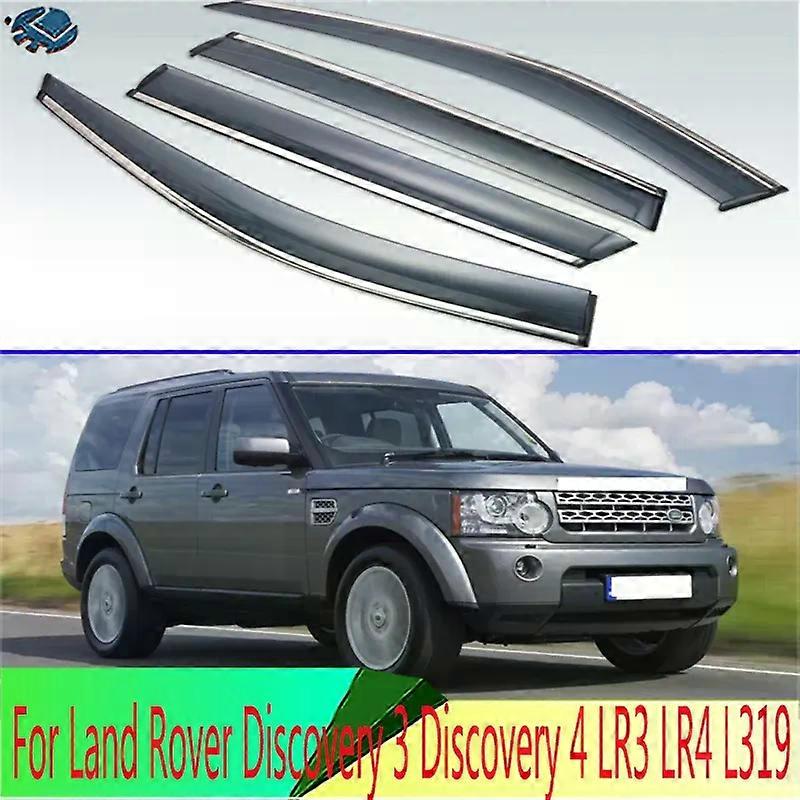 Compatible For Land Rover Discovery 3 Discovery 4 LR3 LR4 L319 4pcs/set Smoke Sun Rain Visor Vent Window Deflector Shield Guard Shade