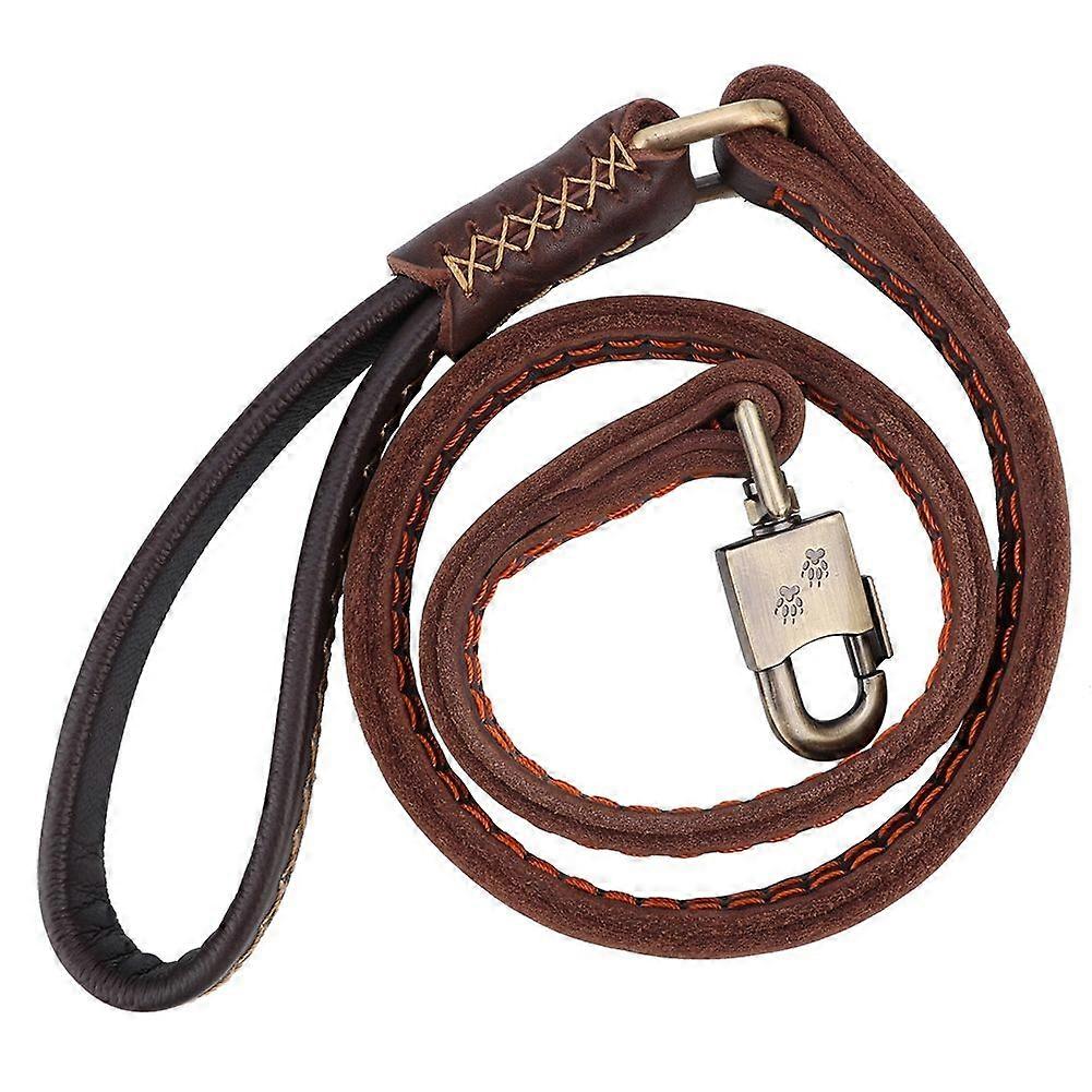 Double-layer thickened and widened pet dog leash is suitable for medium and large dogs