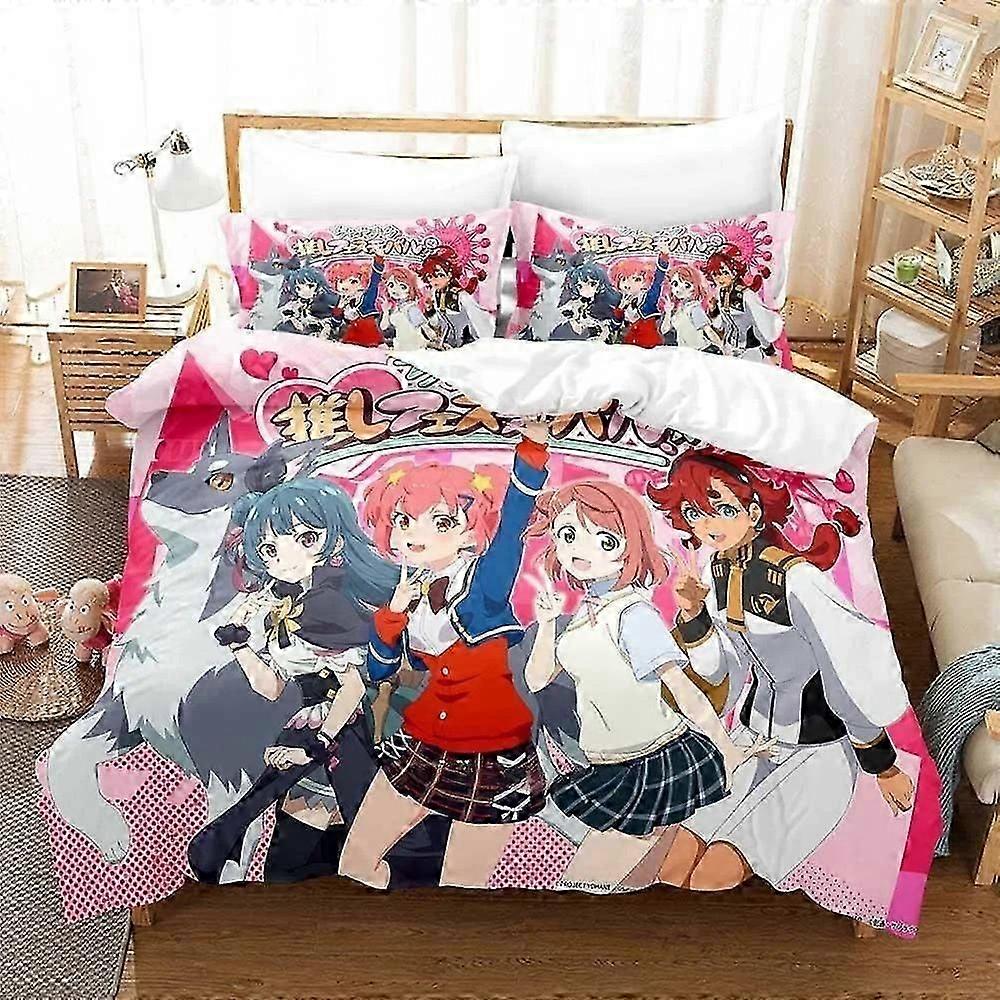 o1140 Lakan Kawaii Girl World Dai Star Sängkläder Set Sängset Vuxen Barn Sovrum Påslakan Set Lakan fVV1140