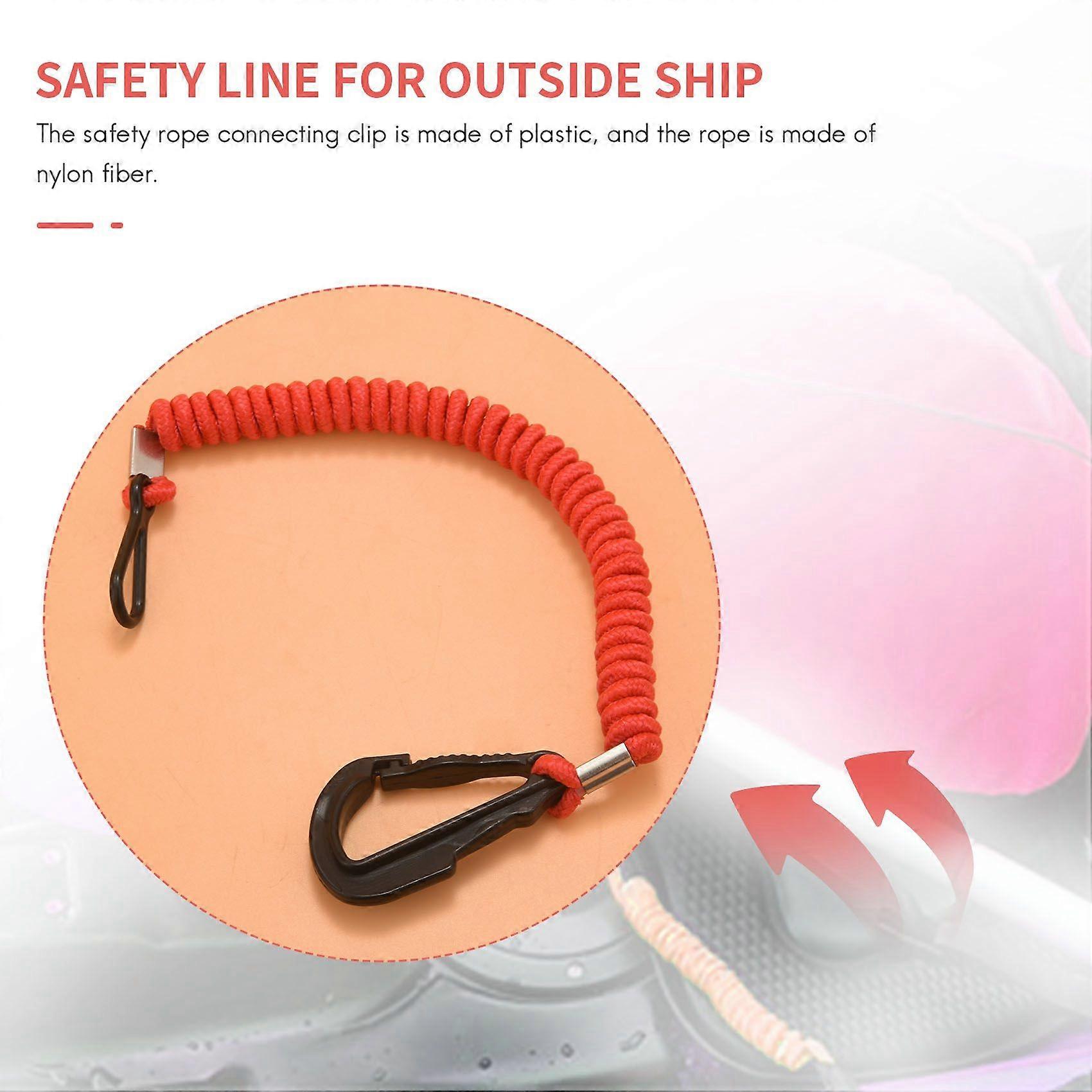 8M0092850 Båtsikkerhet Kill Stop Switch Connector Lanyard Erstatning for 15920Q54 823037A09 Nødstoppbryter rød