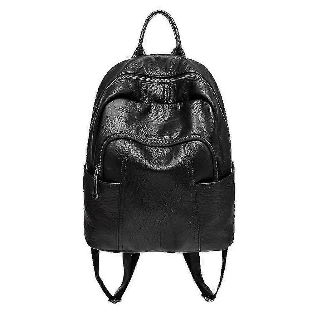 Exquisite Hundreds of soft leather backpack casual travel bag