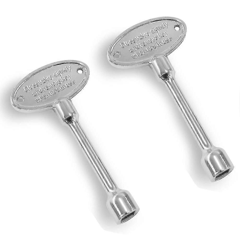 Universal Silver Plating Propane Gas Fire Pit, Fireplace Key Replacement 3in Long Fits 1/4in And 5/