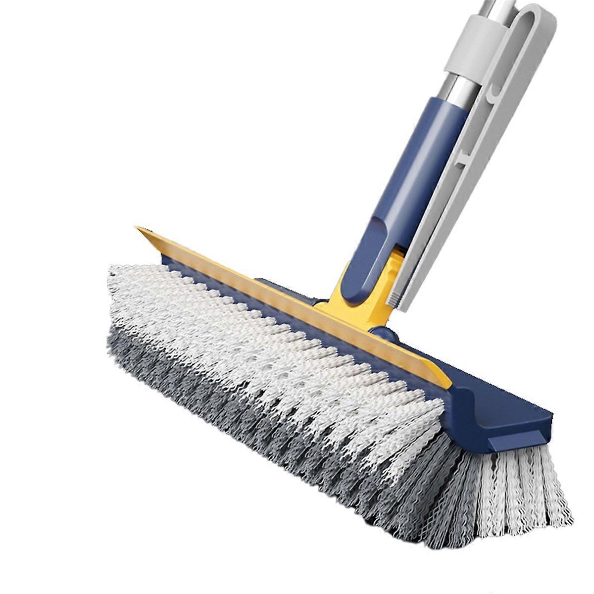 Long-handled floor brush, multi-functional scraping Blue