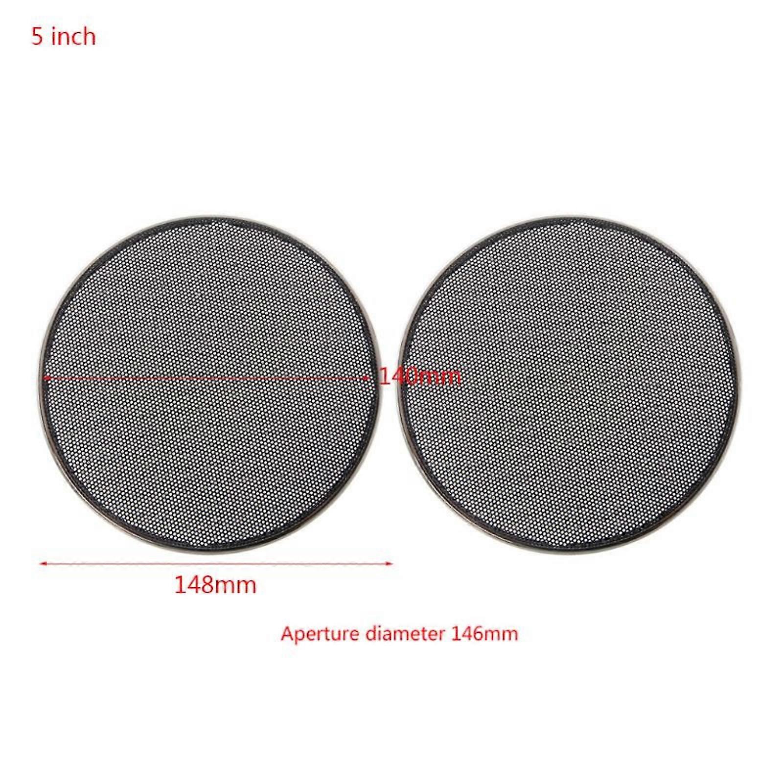 1/2/3/4/5/6.5 inch Decorative Mesh Circle Car Speaker Protector Case Protector Horn Guard Decorative Circle Video Spare Part Verde 6.5inch