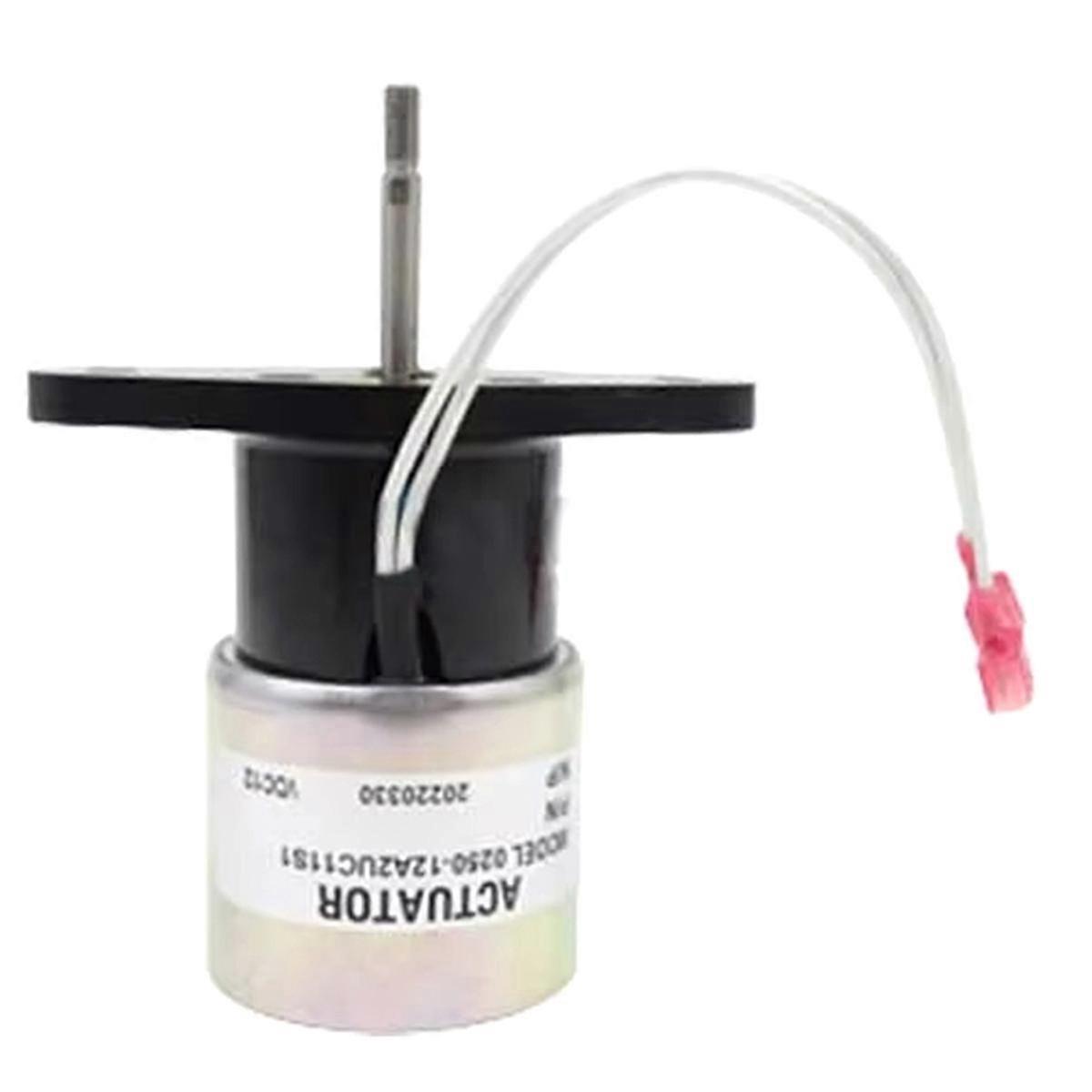 0250-12A2UC11S1 Excavator Stop Solenoid Valve Actuator Fuel Shut Off Flameout Solenoid Switch Gener