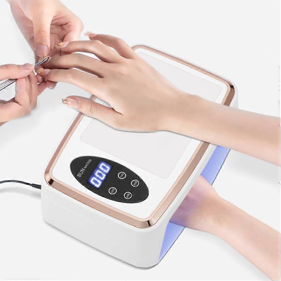 90 Pcs Nail Chips UV Nail Dryer with 4-Step Quick Drying System for Home Use, Professional Quality, Fast and Effective Drying