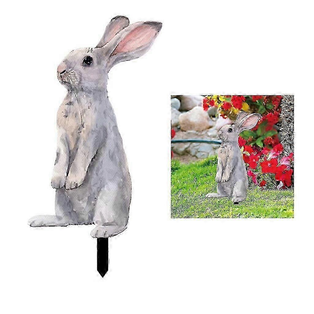 1/3pcs Easter Garden Stakes Acrylic Easter Rabbit Yard Sign Outdoor Silhouettes