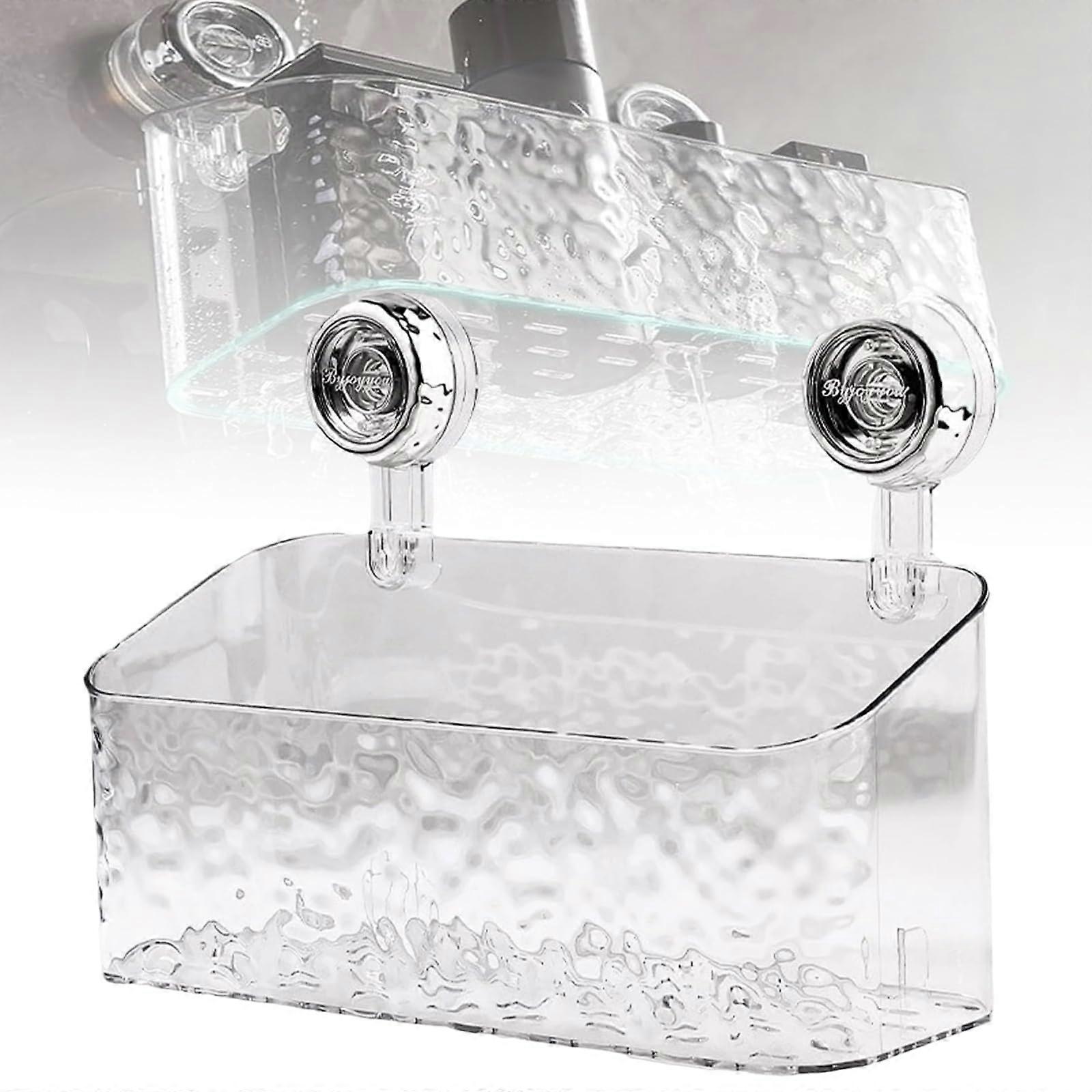 Clear Acrylic Shelf for Bathroom Shower L