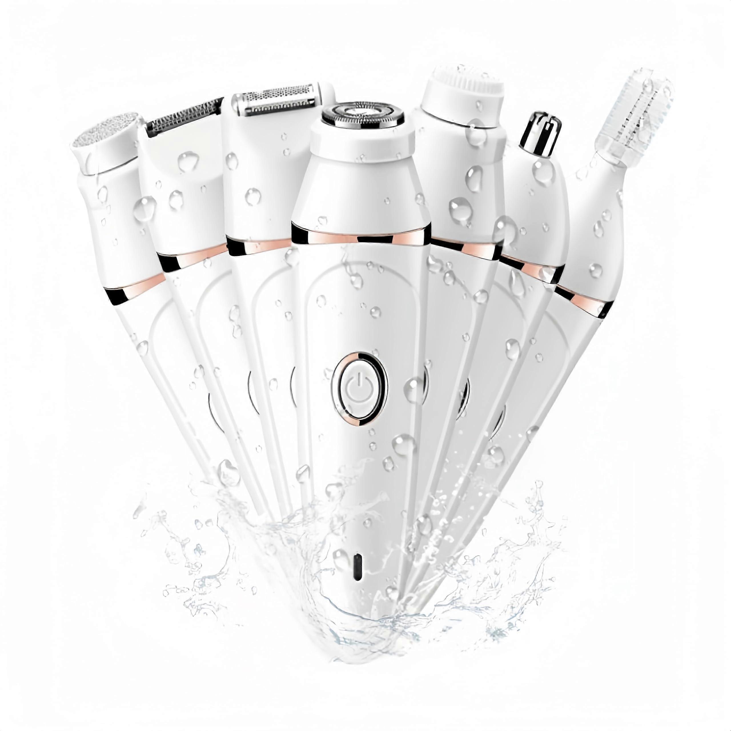 Pluxy Epil Pro 3.0 Women's Facial Epilator and Body Shaver, 7-in-1 Painless Hair Removal for Face, Legs, and Underarms