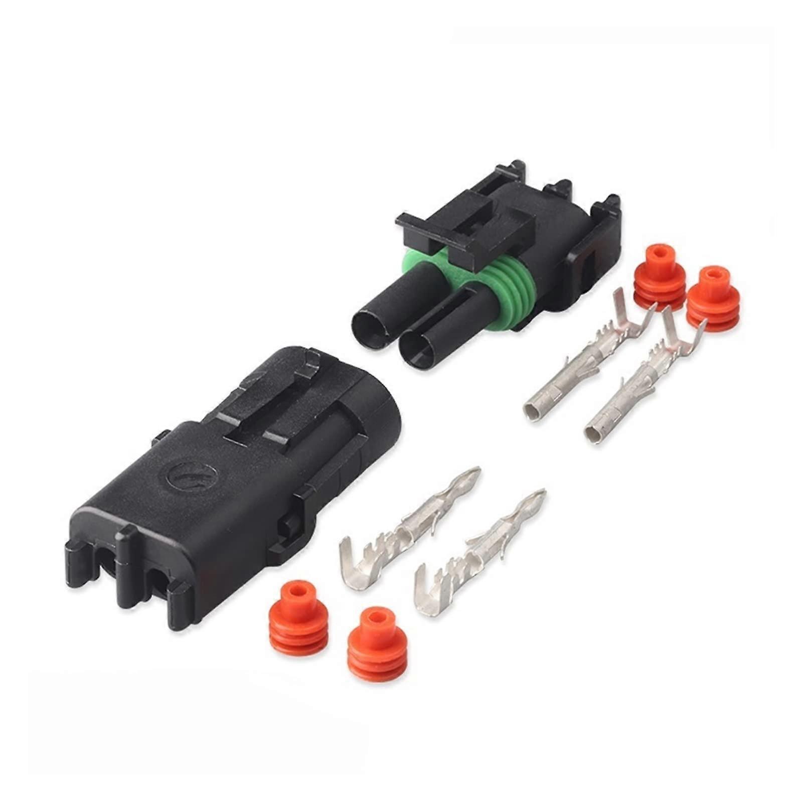 GM Automotive Weather Pack Electrical Socket Connectors 1 Set of 1 2 3 4 6 Pin Male Female Sizes for Automobile Use