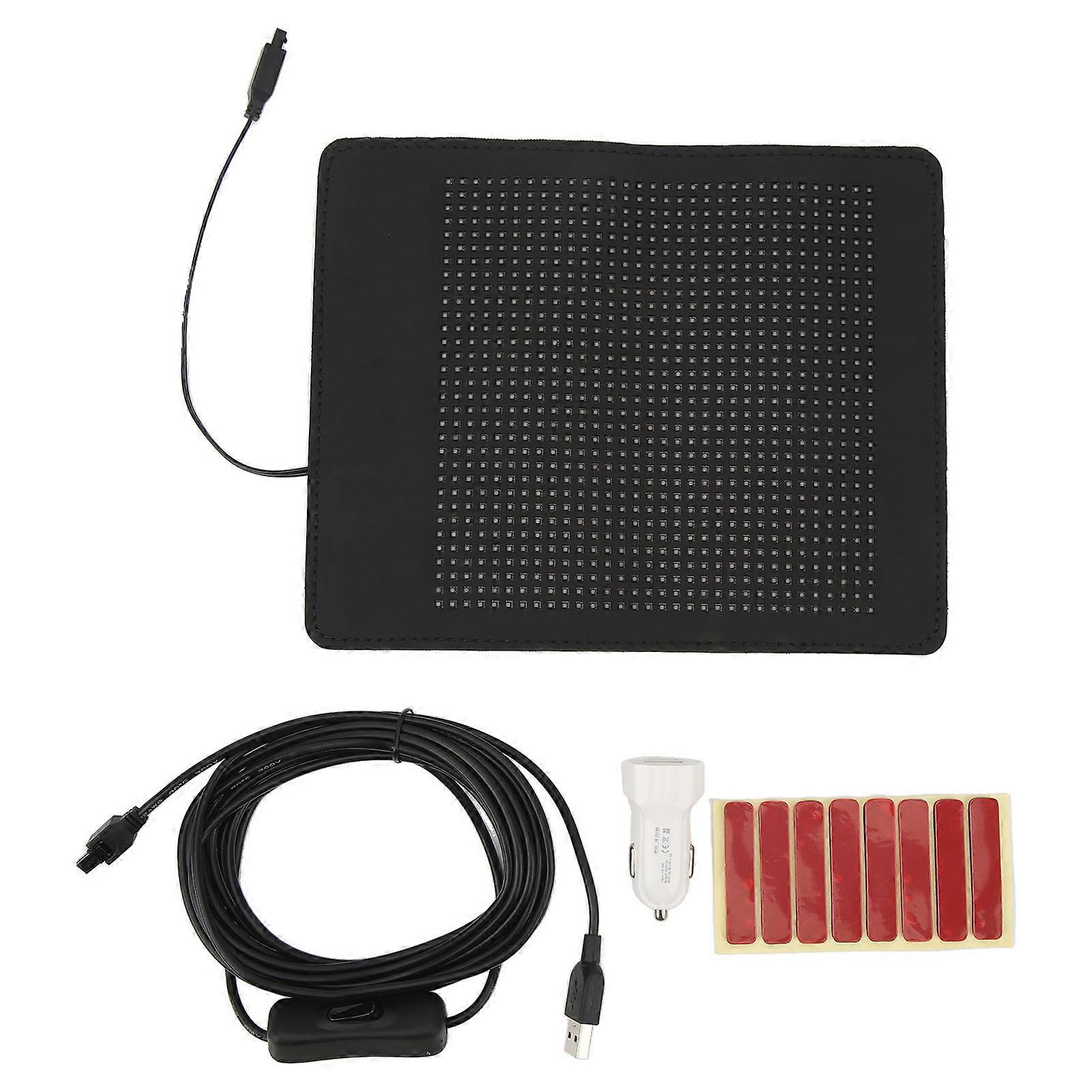 Scrolling LED Sign 390x187mm Programmable Colorful Light Display Screen 32x64 Resolution USB DC 5V