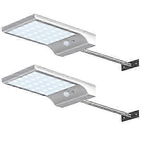 Solar powered motion sensor with mounting pole for barns, porches