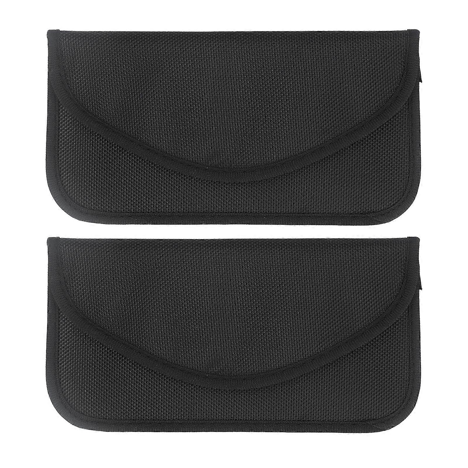 2pcs Faraday Bag Anti Hacking Anti Degaussing Storage Signal Blocking Bag for Cell Phone