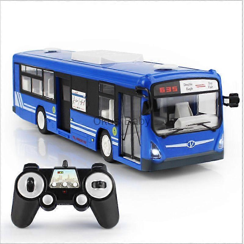 2022 RC Car 6 Channel 2.4G Remote Control Bus City Express High Speed One Key Start Function Bus with Realistic sound and Light