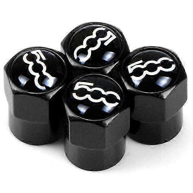 فيات 500 (2007-2015) مجموعة أغطية صمامات هواء تصفيف السيارة من 4 مع هيكل من سبائك الألومنيوم