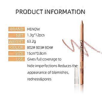 12 Pcs/Set Waterproof Foundation Concealer Blemish Dark Circle Hide Face Eye Pen Pencil Stick