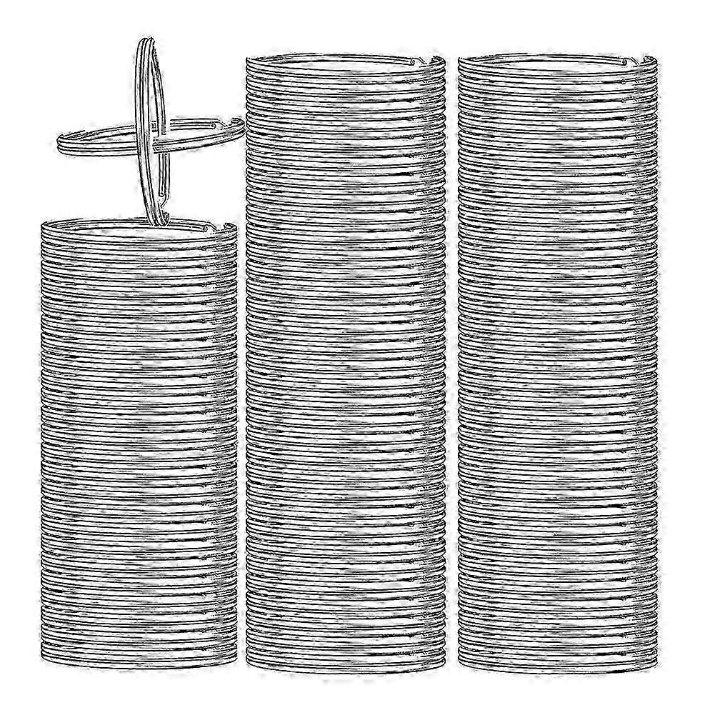 200pcs Key Rings, Split Bulk Keyrings For Keychain And Crafts (25mm) (silver Colour) new
