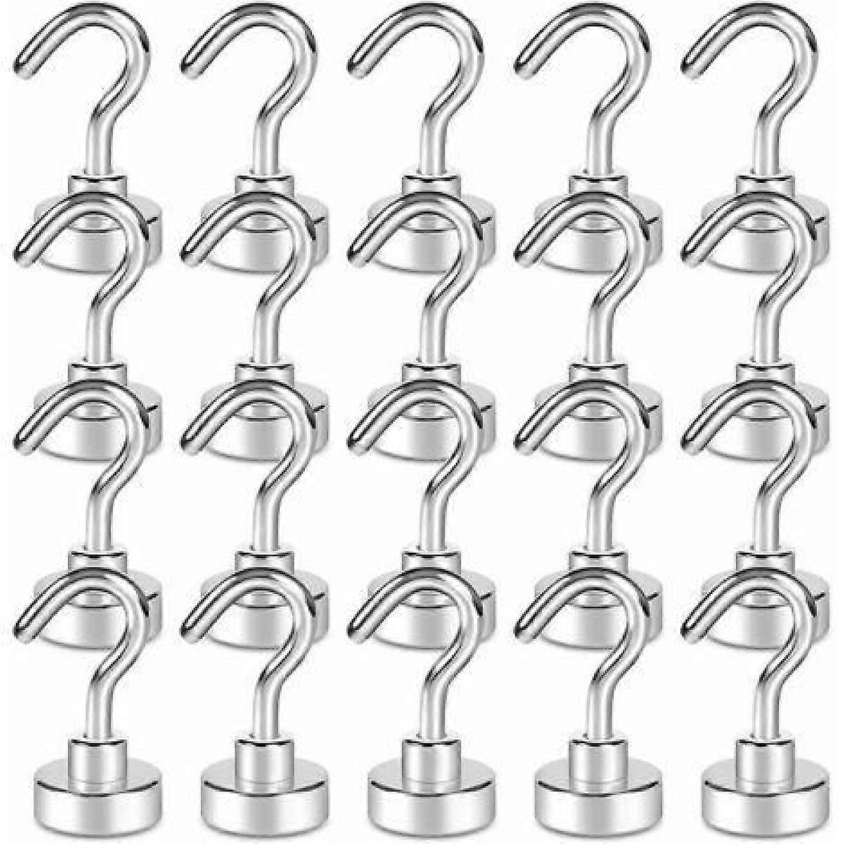 Powerful Magnetic Hooks for Door, Neodymium Magnets with High Quality Dimensional/Visual Check, 20 Pieces