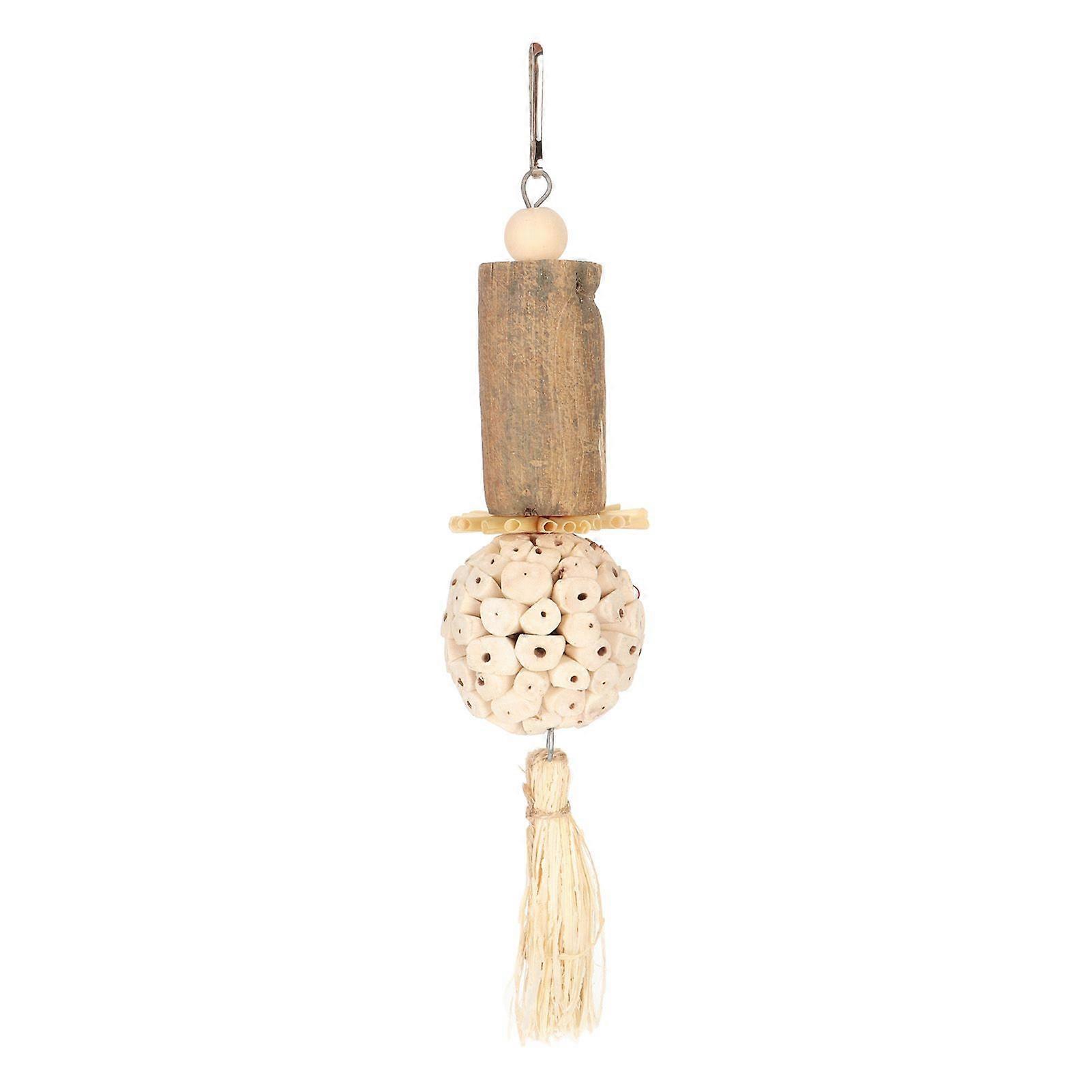 Sola Stick Bird Toy, Interactive Soft Ball Log for Boredom Relief