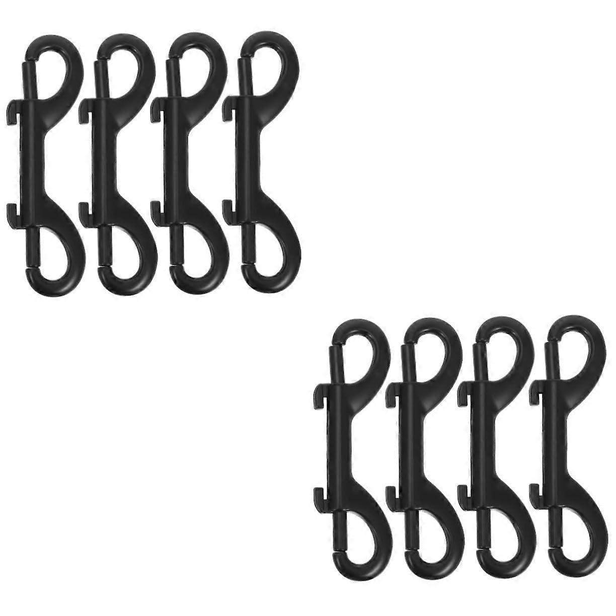 8 Pcs Double Clip for Dog Leash Belt Rope End Fixing Buckle Bolt Snaps