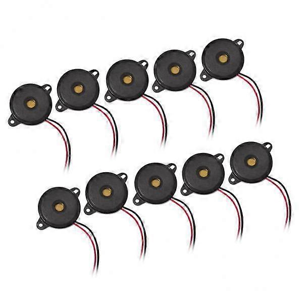 3x 2~28V 3.6 KHz Small Enclosed Piezo Electronic Buzzer Alarm 85dB with 2 Wires