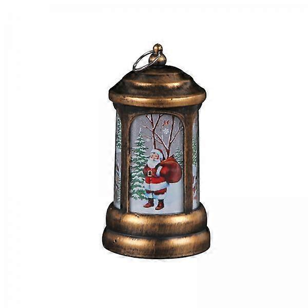 Festive Tabletop Lantern Holiday Glow Light Plastic Compact Size Decorative Lamp