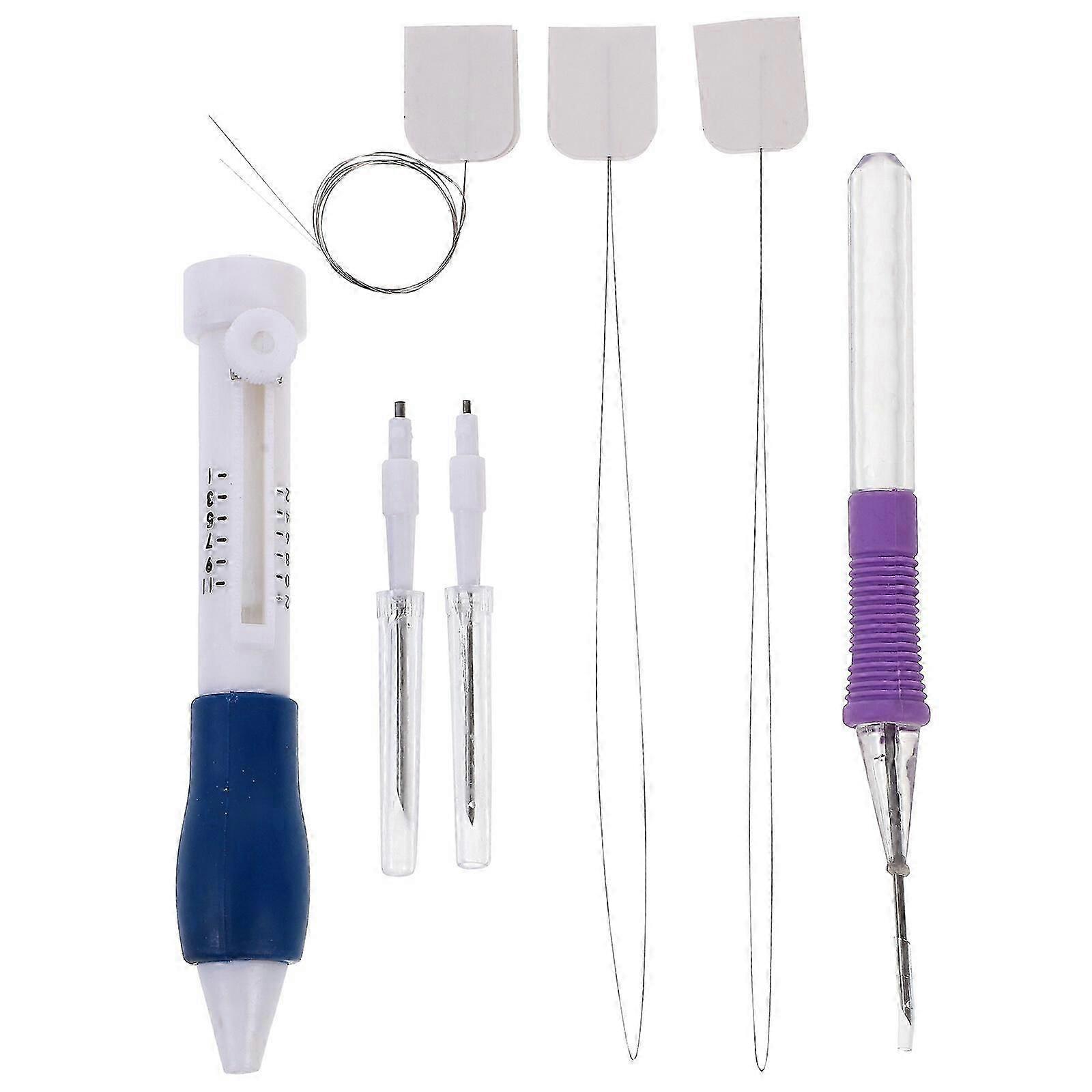 Embroidery Punch Needle Kit Stitching Tool Set Embroidery Pen Set Knitting Sewing Tools