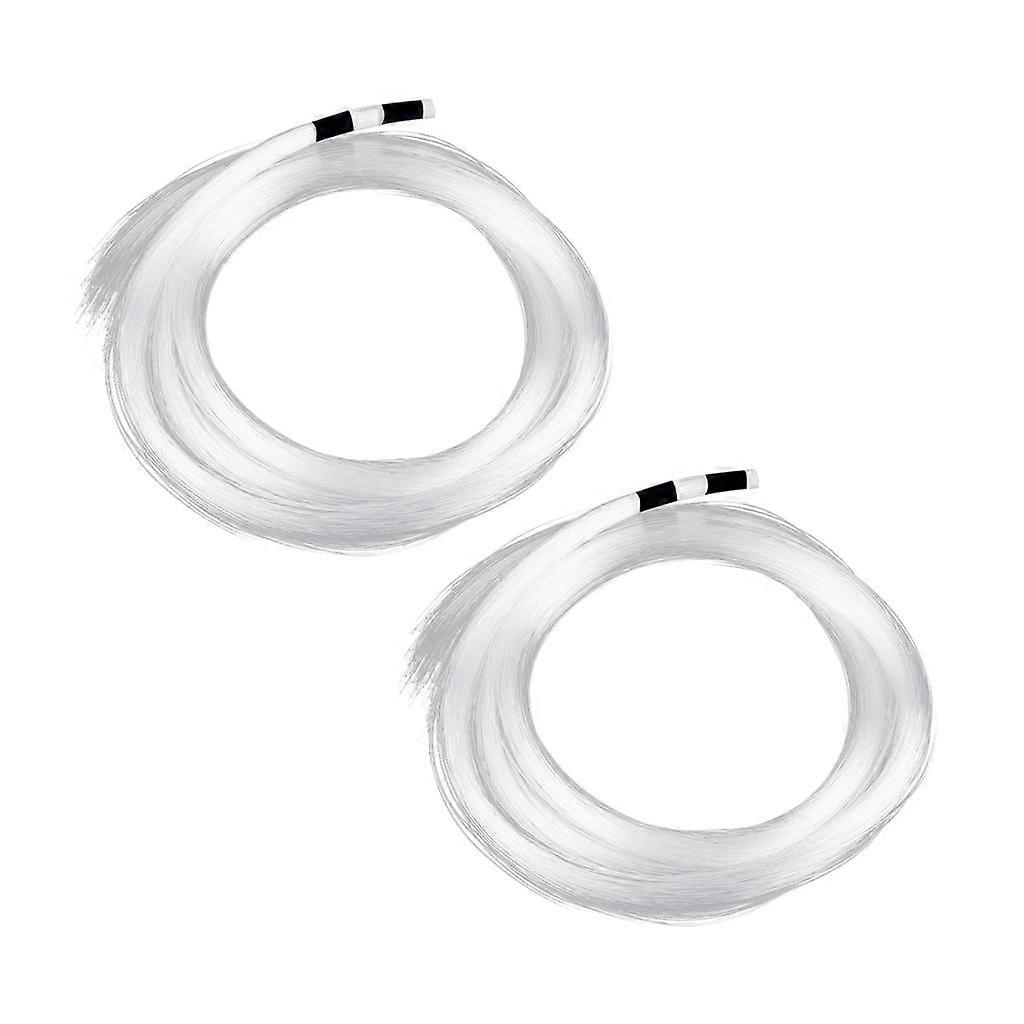 2 Rolls 0.75mm 2M High-brightness End Glow Optical Fiber Ceiling Kit Light