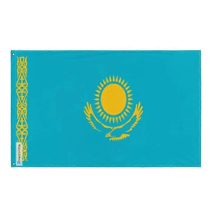 Flag of Kazakhstan – 192 x 288 cm – Polyester – Iron grommets – Durable