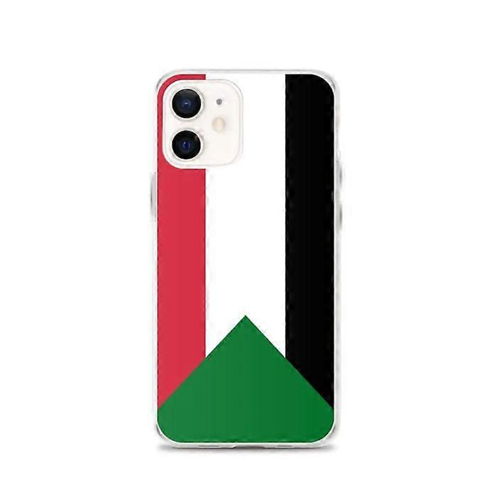 iPhone Case - Flag of Sudan - iPhone 12 - Soft Silicone - Lightweight Design - Multicolor