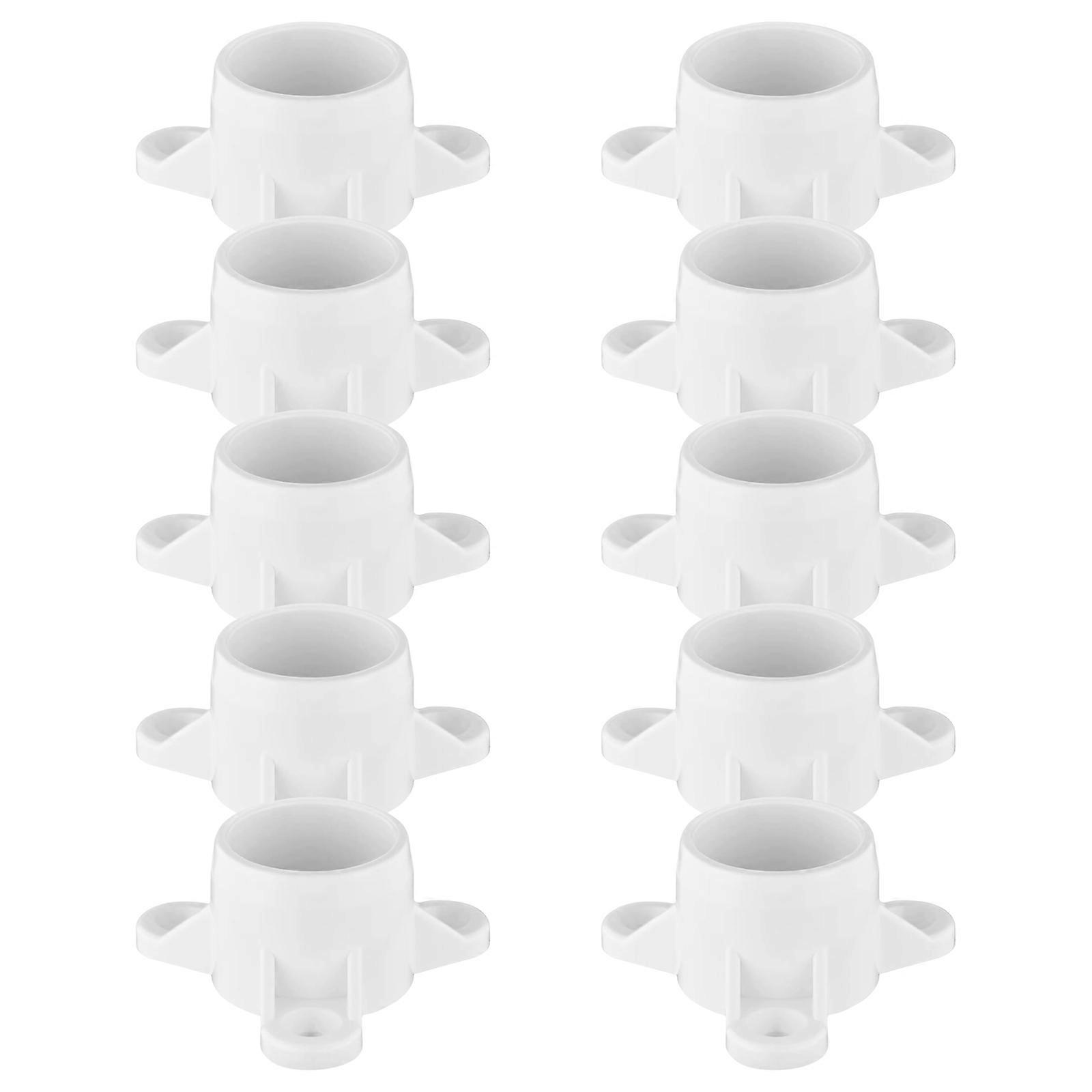 Pack Of 10 PVC Table Leg Caps Impacts Resistant Pipe Caps Corrosion Resistant Pipe Fittings Simple Installation for Home
