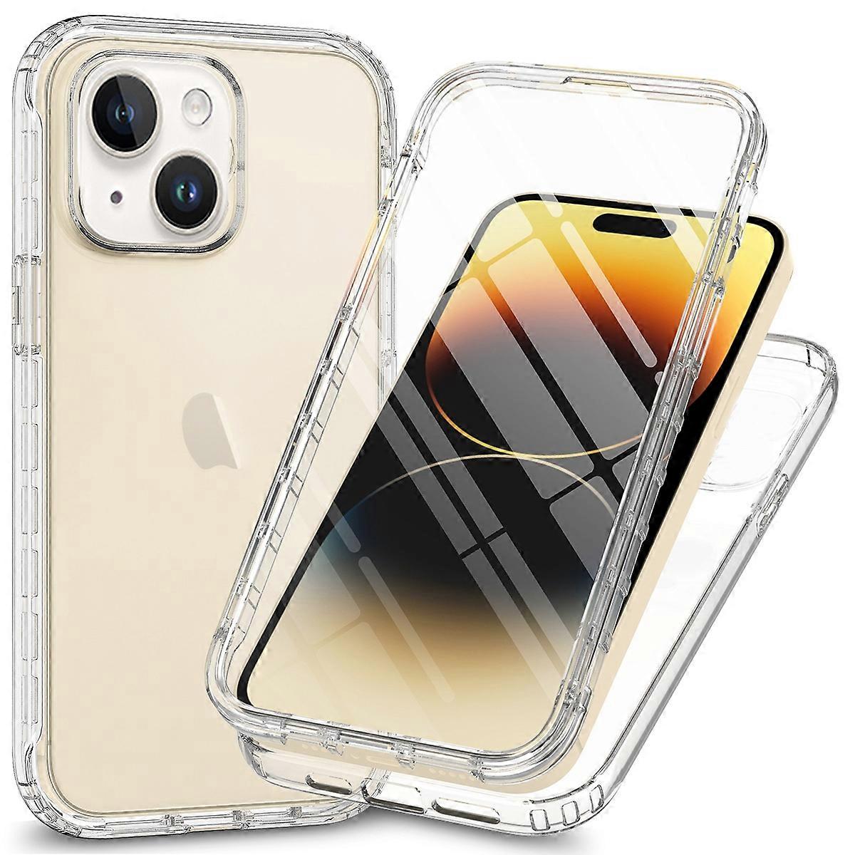 Full Body Shockproof Clear Gradient Phone Case